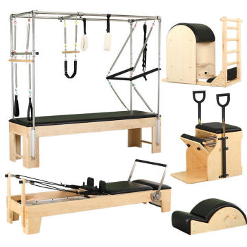Home Gym Yoga and Pilates Equipment: Oak Bed Exercise Machines