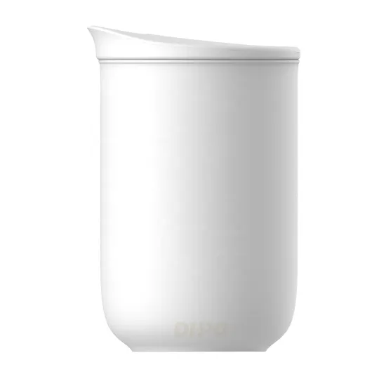 DHPO Zen Double Wall Ceramic Tumbler with Straw - Ideal for Office Use