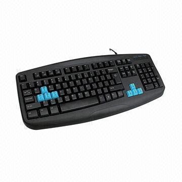 Wired Gaming Keyboard with 104 Keys, Sized 450 x 190 x 26mm