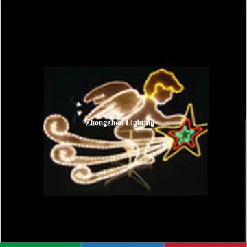 3D small angel led decorative christmas motif light