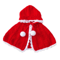 High Quality Red Knitted Cloak for Sale