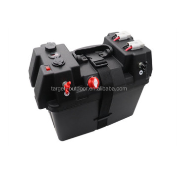 Portable ABS Battery Case: Durable Outdoor Camping Equipment for Easy Power Connections