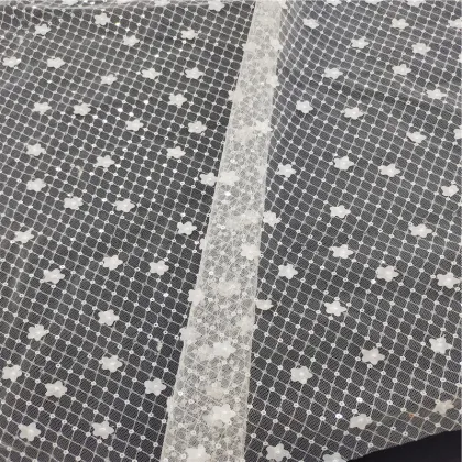 couture sequin embroidery fabric for women dress