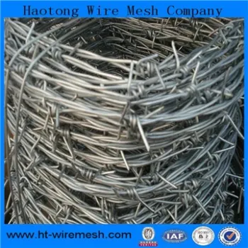 galvanized/pvc coated barbed wire