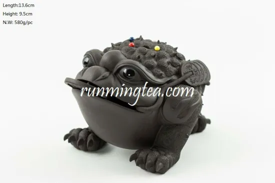 Chinese Golden Toad-Tea Tray Display Ornament/Mascot(large, Aggressive)