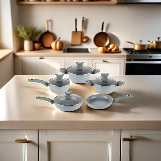 Non-Stick Cookware OEM: Forged Aluminum Cookware Sets, Pots, and Pans with Induction Bottom