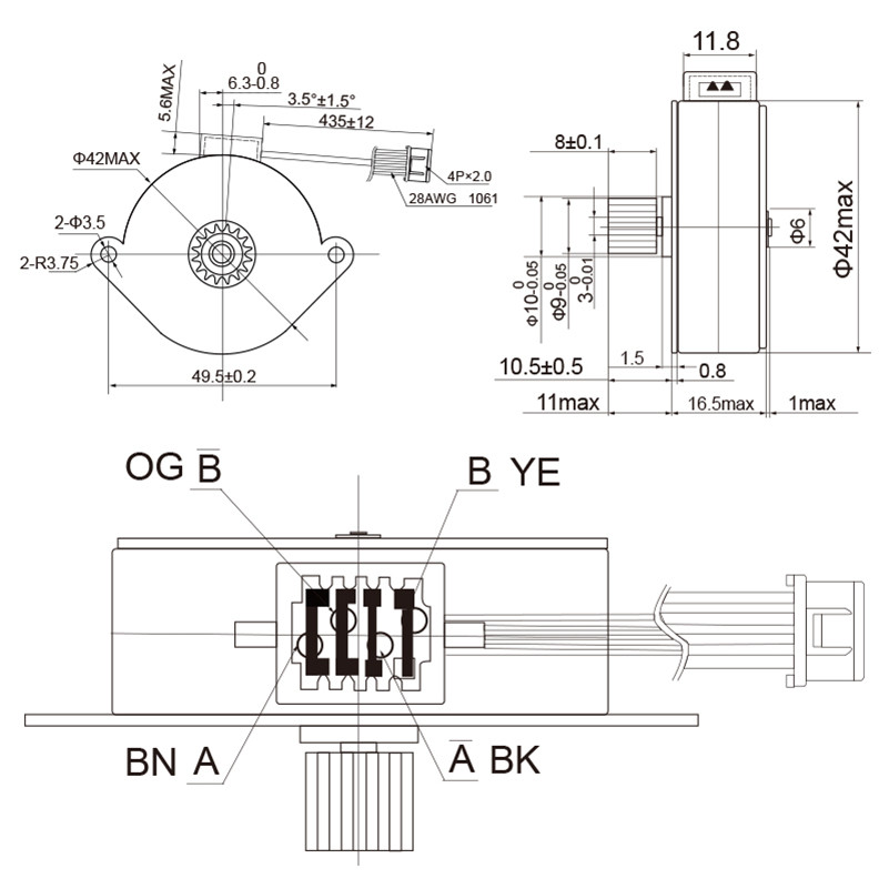 24 volt stepper motor