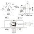 Motore passo-passo a magneti permanenti Maintex 42BY224 42mm 24V