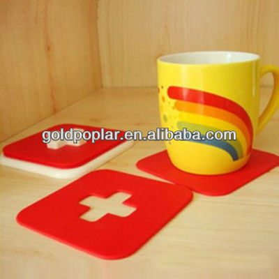 reusable pvc drink coasters