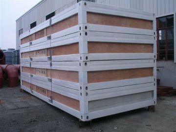Aluminum Door Frame, Plywood Panel Container Modular House Flat Packed Type
