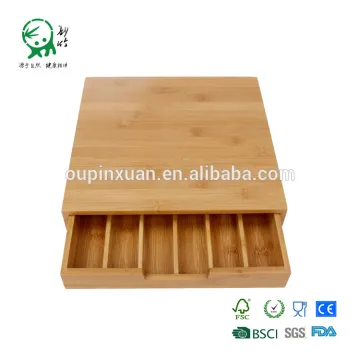 Environment Friendly Kitchen Bamboo Cutlery Tray
