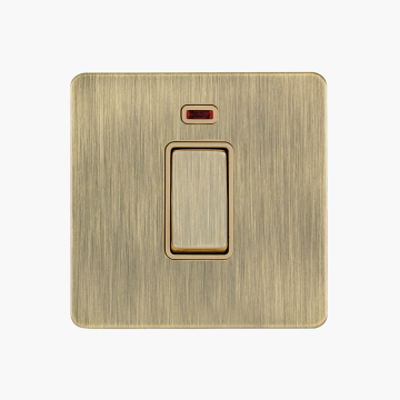 High Quality 1 Gang 20A DP Wall Mounted Switch Socket UK