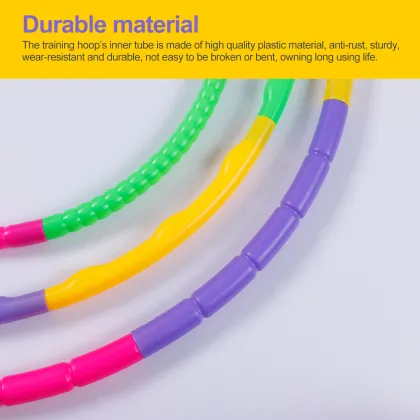 Camino Plastic Hula Hoops: Fun and Portable Kids' Fitness Equipment for Yoga, Weighted Exercises, and Sports Activities
