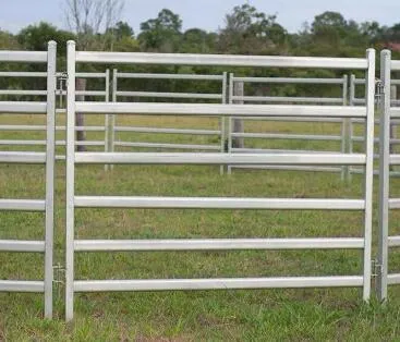 Australia Cattle Farm Equipment Rails cerca de los paneles de ganado