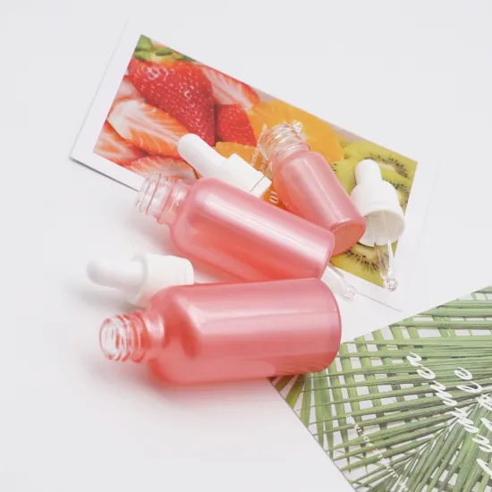 Cosmetic Pink Round 30ml Essential Oil Bottle
