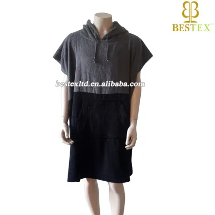 Women cotton adult surf hooded towelling Bestex custom towel