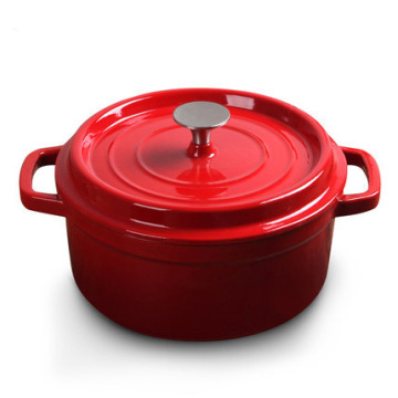 Enameled Cast Iron Dutch Oven with Handle