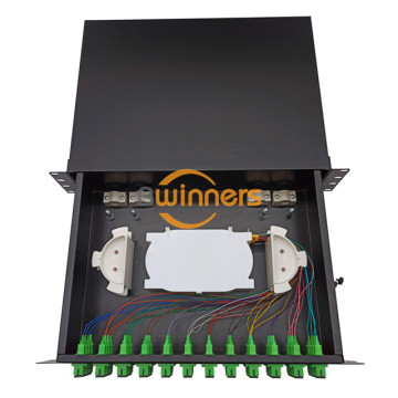 Caja de panel de fibra SC 2U 48 CORE 48