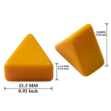 2 Sides Dice, Bi-Dice with Upper and Lower 2 Different Positions, Novelty Triangle 2 Sided Dice