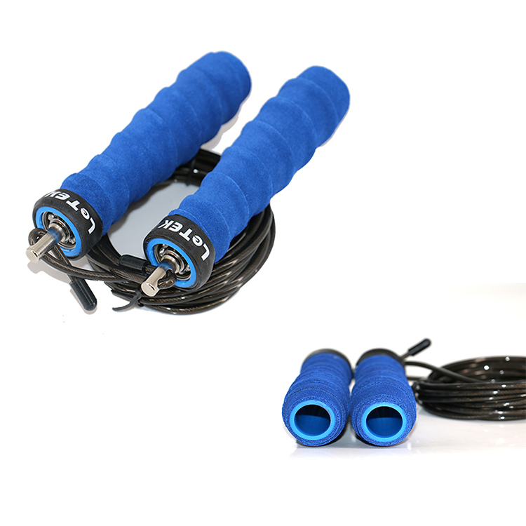 surge long handle high quality retractable plastic pvc leather magnetic jump rope