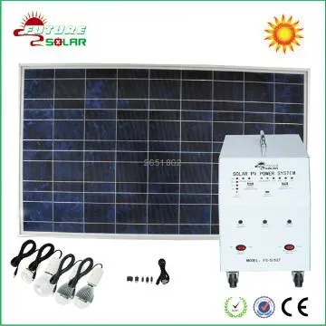 AC output Solar photovoltaic panel system for computer