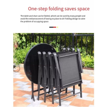 Foldable Outdoor Chairs and Table Set Modern Foldable Outdoor Dining Set for Garden Patio Manufactory