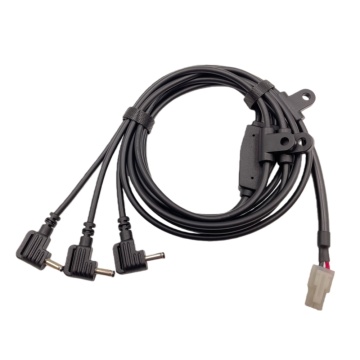 Φ3.5x1.35mm DC電源プラグx3 to2Pハウジング