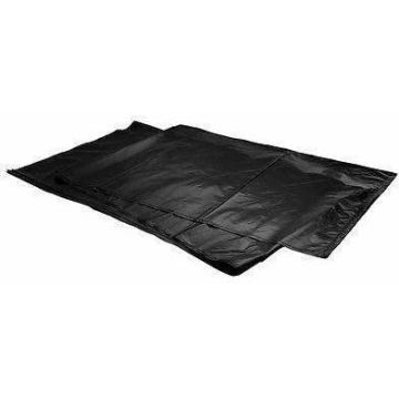 100% Recycled 95 Gallon Black Plastic Trash Packaging Garbage Bag