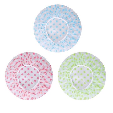 Titik WAVE WAVE yang dapat digunakan kembali EVA Plastik Shower Cap: Solusi mandi Anda yang tahan lama dan ramah lingkungan