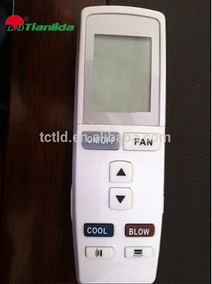 Clamshell universal air condition remote control