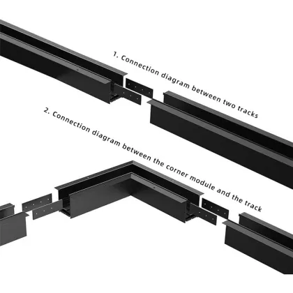 Aluminum Alloy Magnetic Track Lighting System - 20W/30W/40W COB Magnetic LED Track Light