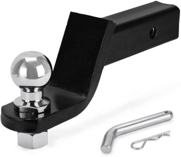 2-Inch Trailer Hitch Ball Mount with Pin Clip for 2-Inch Receiver