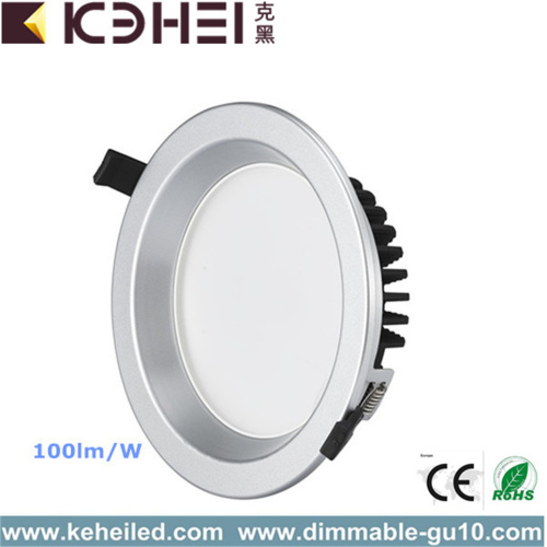 18 Watt Dimmable Downlight Black White Silver