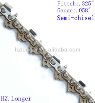 .325".058" gasoline saw chain semi-chisel.CE SAE8660 garden electric chainsaw hand chainsaw bulk chaunsaw chain