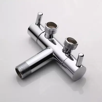 Hot Sale Brass Pressure Toilet Faucet Multi-Function Three-Way Angle Valve