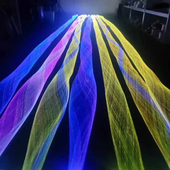 Luminous Net: Glowing Mesh Fiber Optic for Outdoor Applications