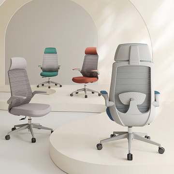 Modern Ergonomic Reclining Office Chair with Mesh & Metal for Home, Study, and Gaming