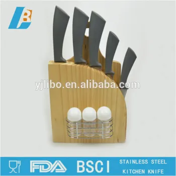 hot selling kitchen knife set with wooden handle