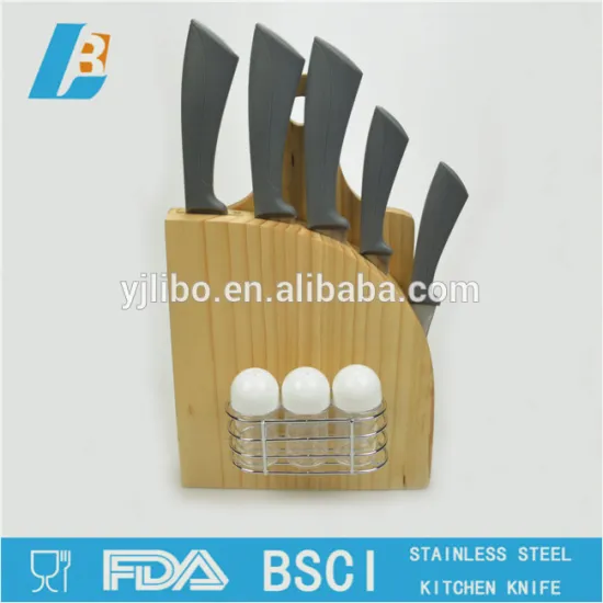 hot selling kitchen knife set with wooden handle