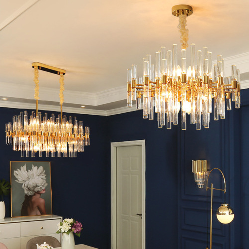 Lustre redondo grande com cercadura LEDER