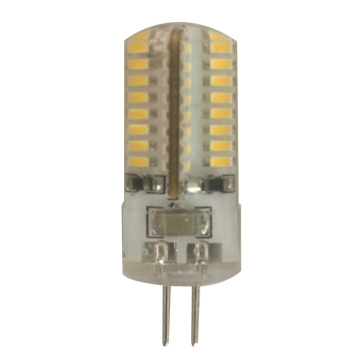 China Sky Manufacture Silicone LED G4 3W 110V/220V Dimmable 64PCS 3014SMD 15*41MM LED Corn Bulb