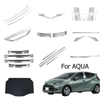 2024 New Car Accessories Bumper Protector Window Trim Door Sill Plate for Toyota Aqua MXP