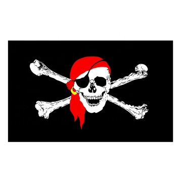 factory price Polyester outdoor custom fabric pirate flag