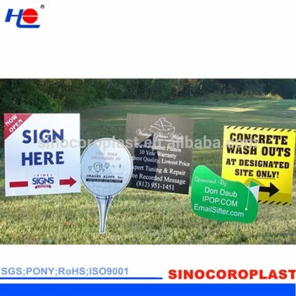Plastic Coroplast Signs