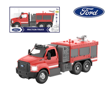 Licensed Ford Friction Fire Truck Toy with Real Water Spray