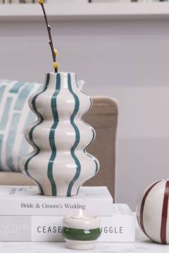 Modern Stripe Ceramics Vase