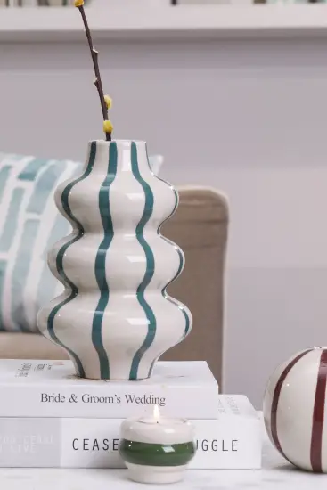 Modern Stripe Ceramics Vase