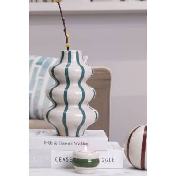 Modern Stripe Ceramics Vase