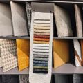 Tissu d'ameublement à texture intérieure durable