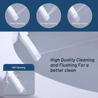 Intelligent Smart Toilet Seat Cover with Filter - Elongated Shape Electric Bidet